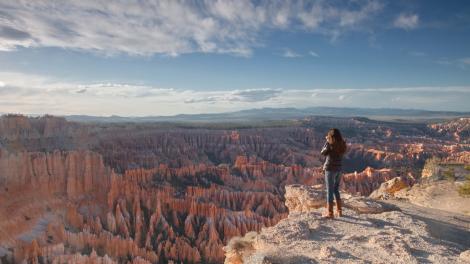 Spires called hoodoos rise like a stone forest