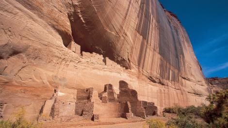 Soaring cliff walls and the remnants of a 4,000-year-old settlement
