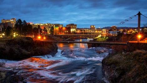 Bridges criss-crossing the city’s riverfront
