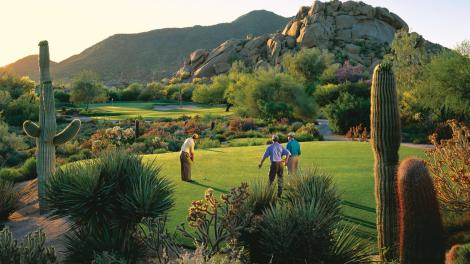 A round of golf enhanced by stunning surroundings at The Boulders Golf Club 