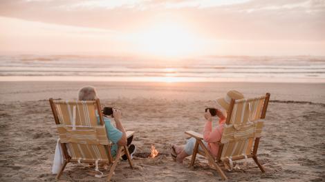 パドレアイランド国立海浜公園で美しい日の出を楽しんでいます