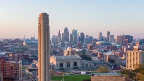 Vista del centro de Kansas City