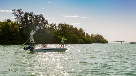 Late afternoon fishing in Charlotte Harbor