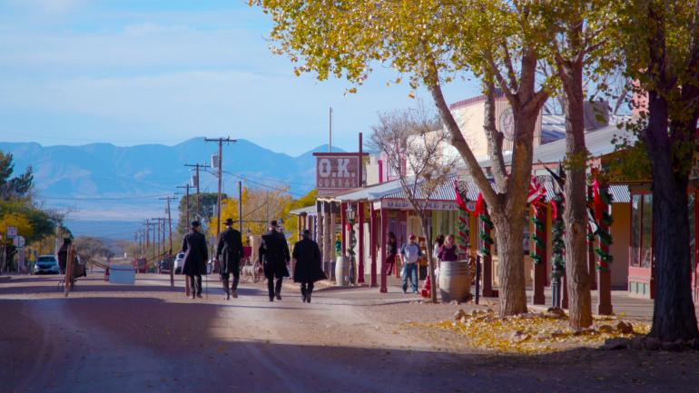 Old West re-enactors on the streets of Tombstone, Arizona