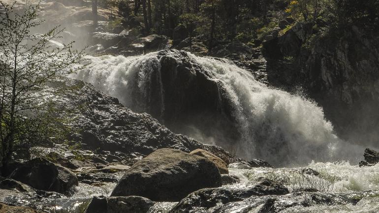 Rather than one vertical drop – Rancheria Falls is a series of cascades sure to take your breath away. 