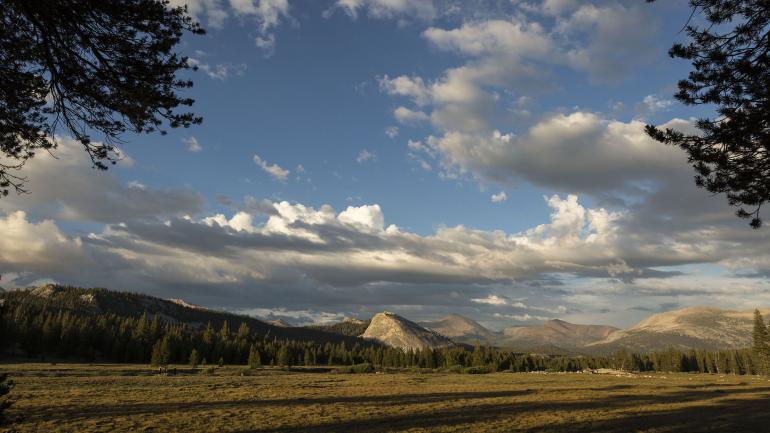 Gorgeous mountain scenery, open expanses and picture-perfect vistas are in abundance at Tuolumne Meadows. 