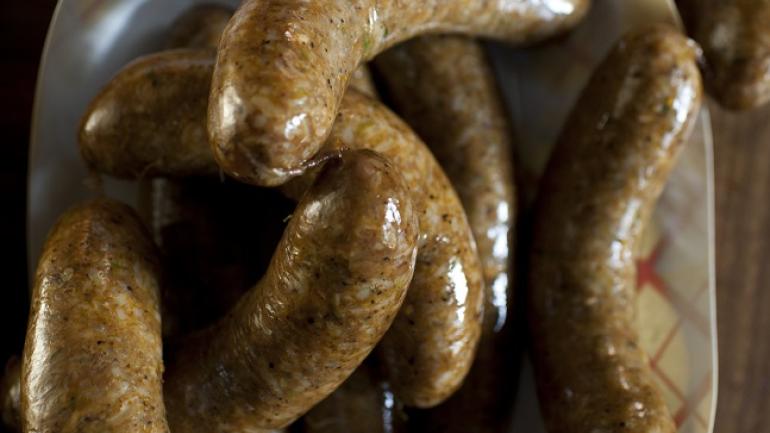 Ces savoureuses saucisses de porc, de poivrons et de riz font partie des plats à emporter préférés des habitants de Lafayette. 