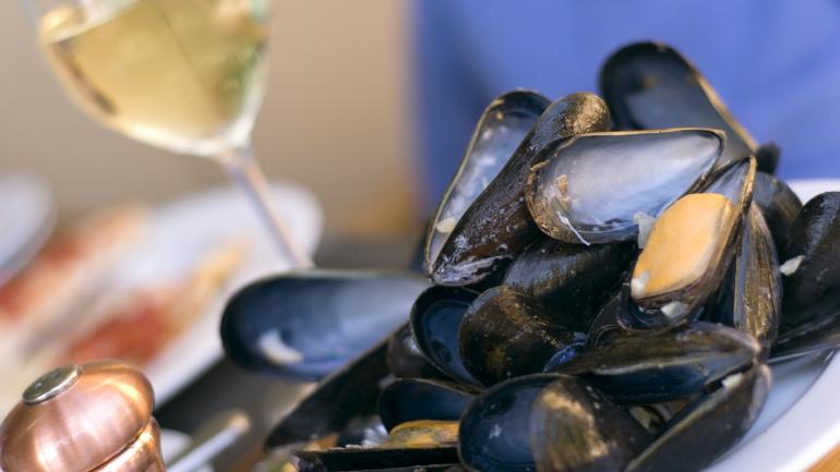 新鮮なシーフード。サンフランシスコの沖合で水揚げされたものや、近隣で養殖されたものです。