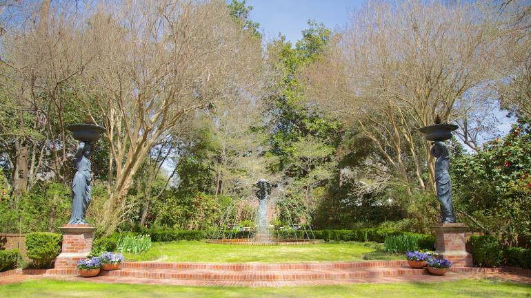 Panorama en el Biedenharn Museum and Gardens de Monroe, Luisiana