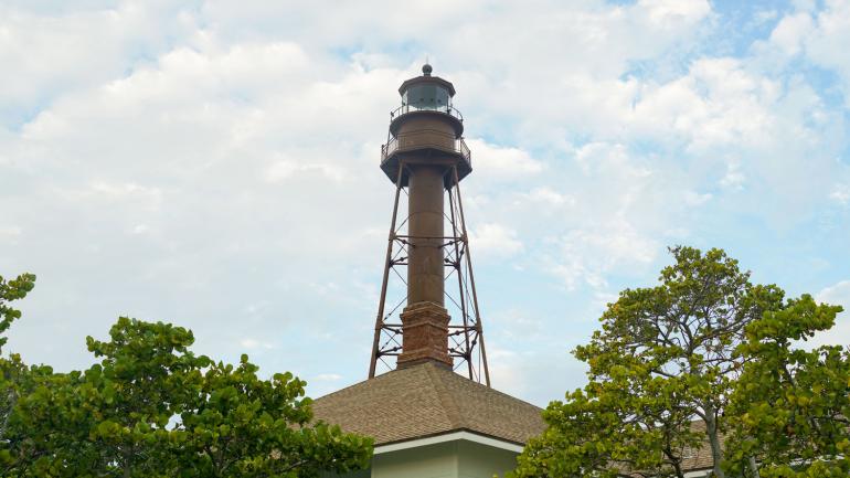 The Sanibel Island Lighthouse, a landmark since the 1880s on Sanibel Island 