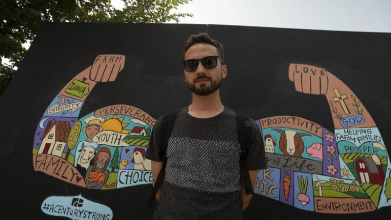 Mural in Des Moine, Iowa