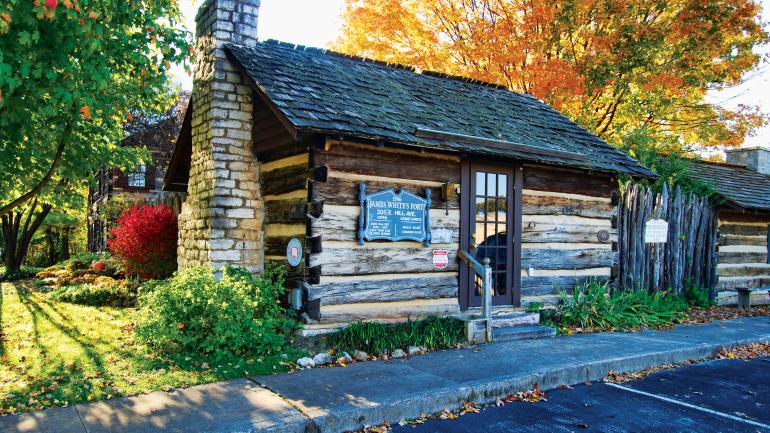 Exterior of James White's Fort, which dates to 1786 and is considered Knoxville's first home