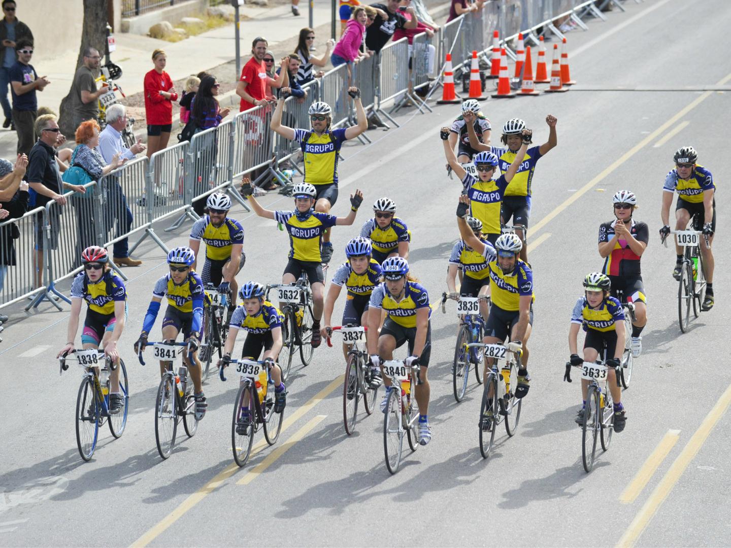 Competing in El Tour De Tucson 