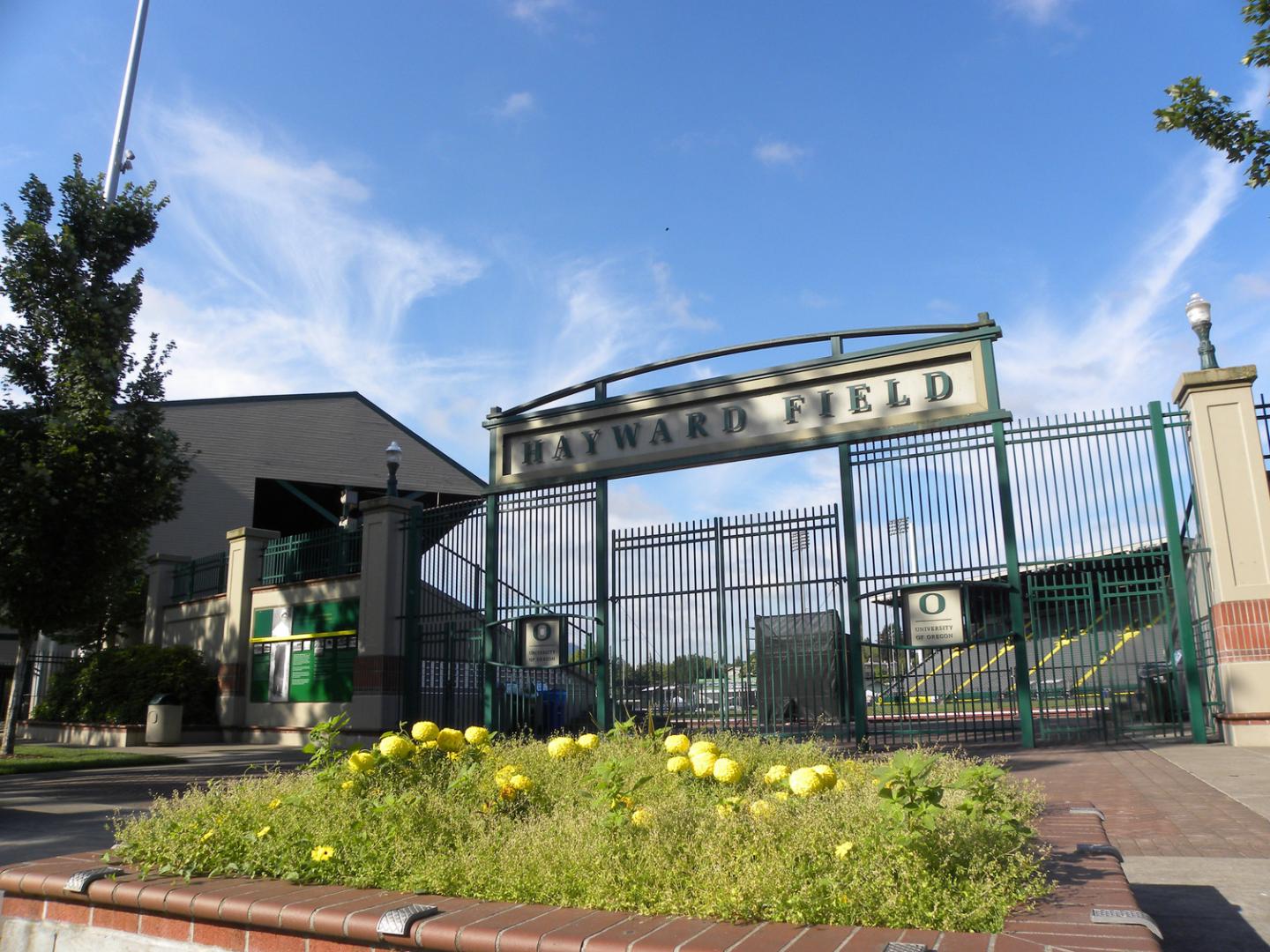 Das Hayward Field der University of Oregon, Austragungsort des Leichtathletikwettbewerbs Prefontaine Classic