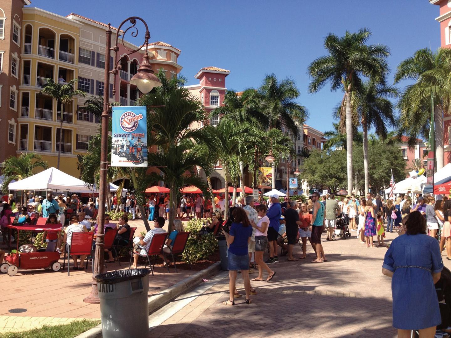 Crowds gathered for the Stone Crab Festival in Naples, Florida