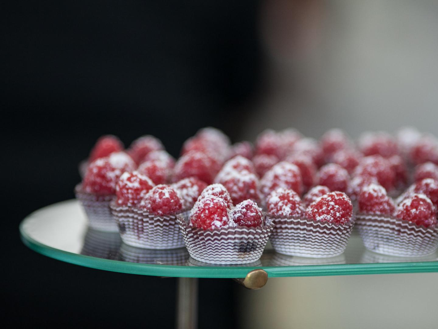 千禧公园内举办的芝加哥美食庆典上的美味点心