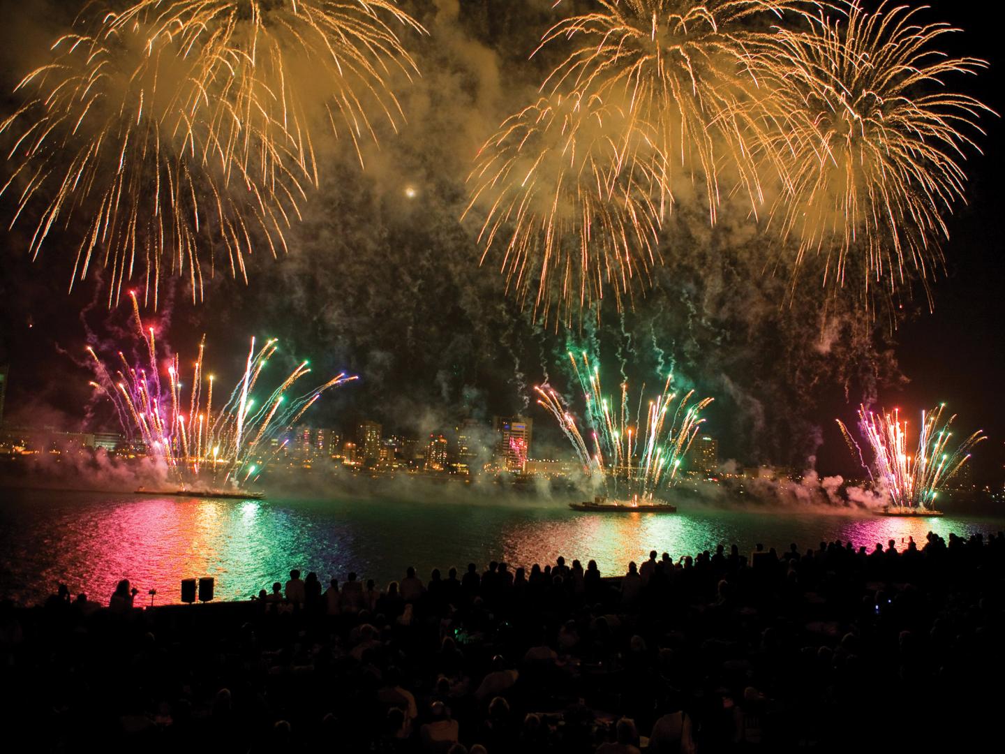 Ford Fireworks show along the Detroit River to kick off Independence Day festivities