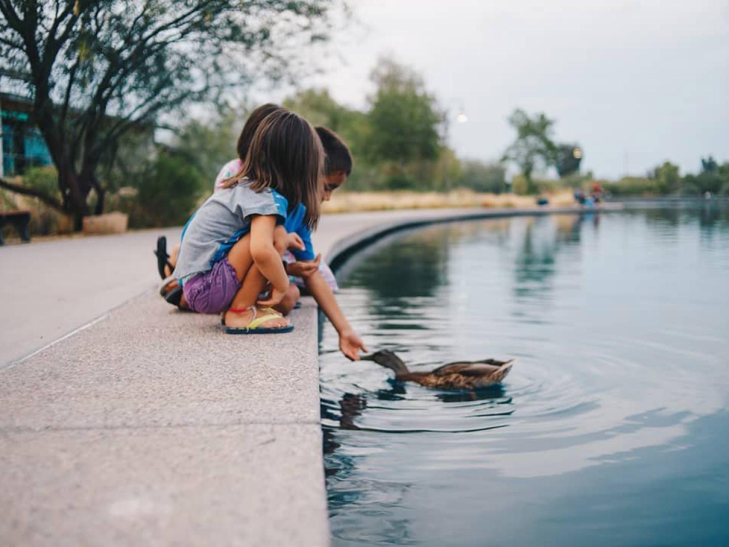 Meeting new friends at Riparian Preserve during the Gilbert Outdoors Expo
