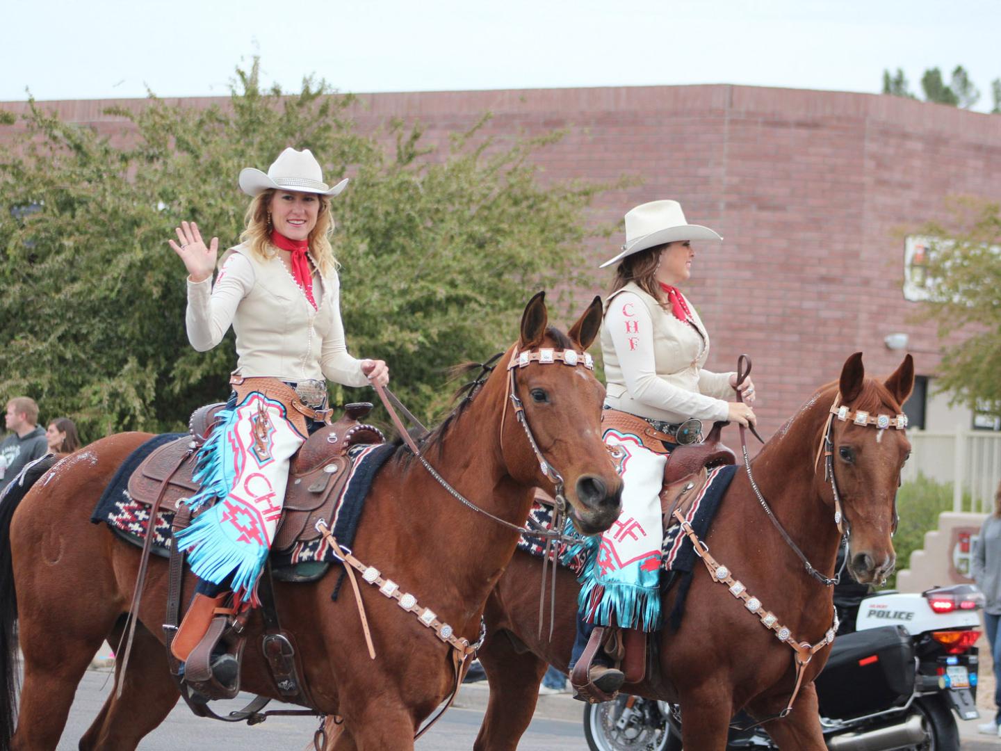 On horseback during the Gilbert Days Parade