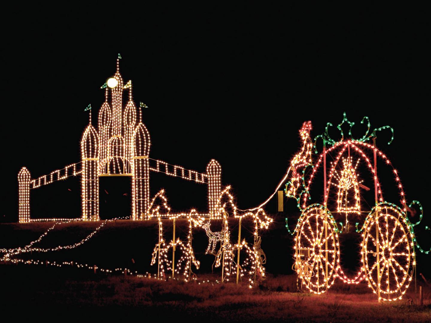 One of the displays during Galaxy of Lights in the Huntsville Botanical Garden