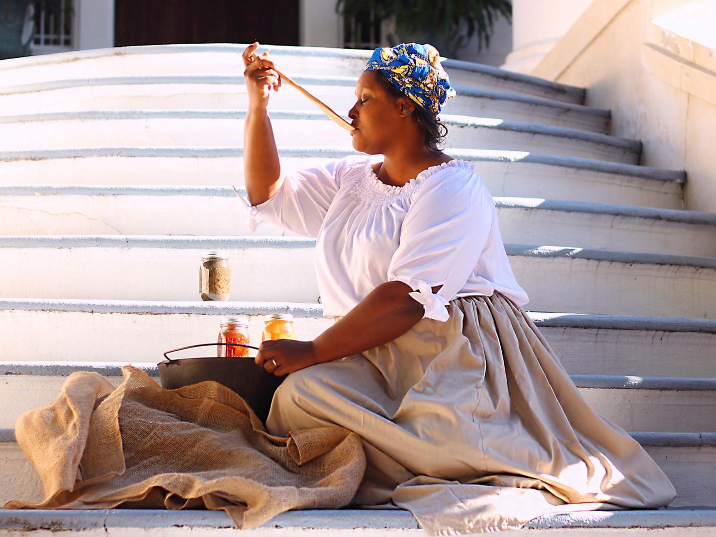 Jarita Frazier King, organizadora del Soul Food Fusion Festival y propietaria/operadora de la Natchez Heritage School of Cooking