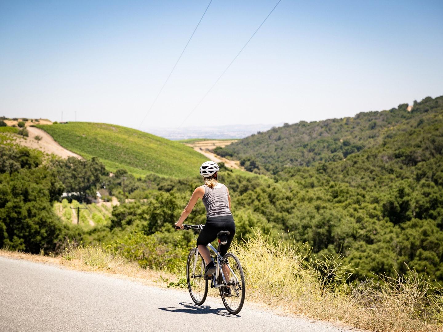 Cycling surrounded by gorgeous views in Paso Robles, California