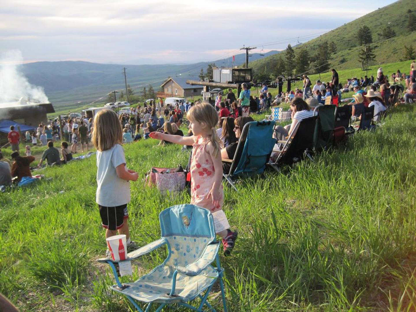 Families gathered to listen to live music and enjoy nature during the Pebble Creek Wildflower and Music Festival in Pocatello, Idaho