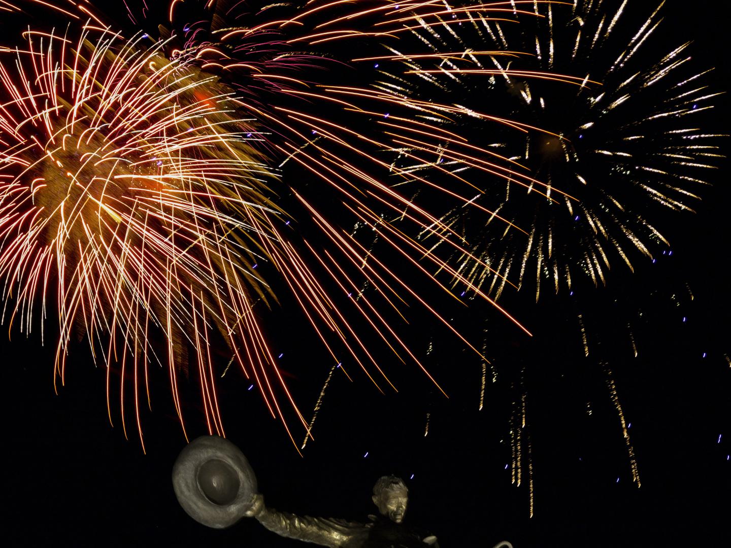 4th of July fireworks in Laramie, Wyoming