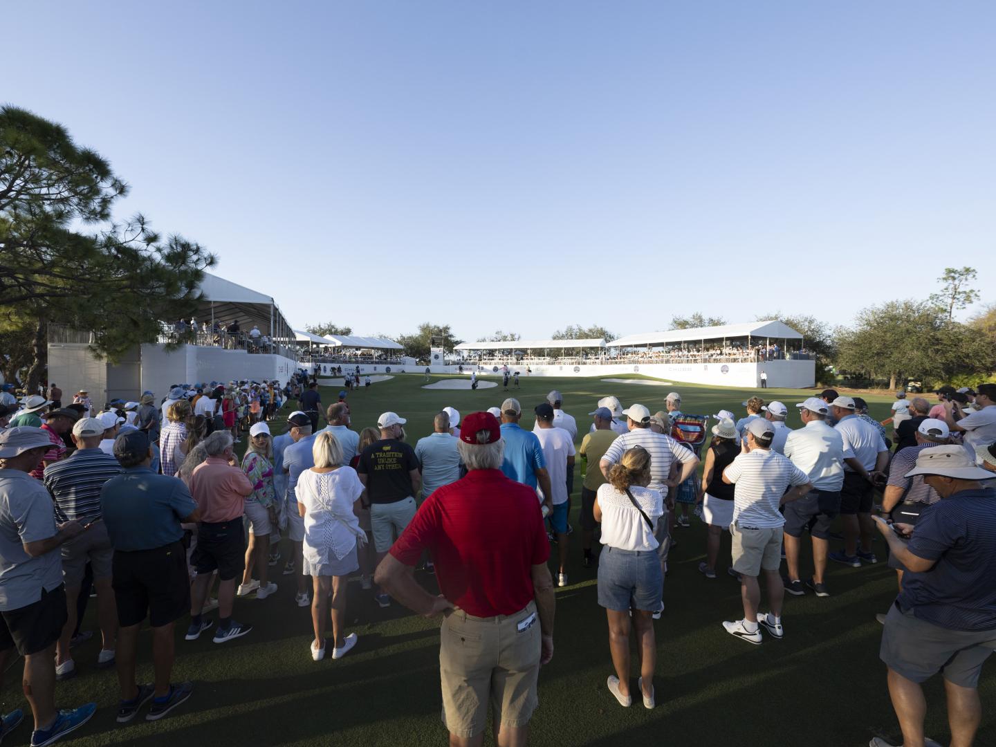 Spectators at the Chubb Classic in Naples, Florida
