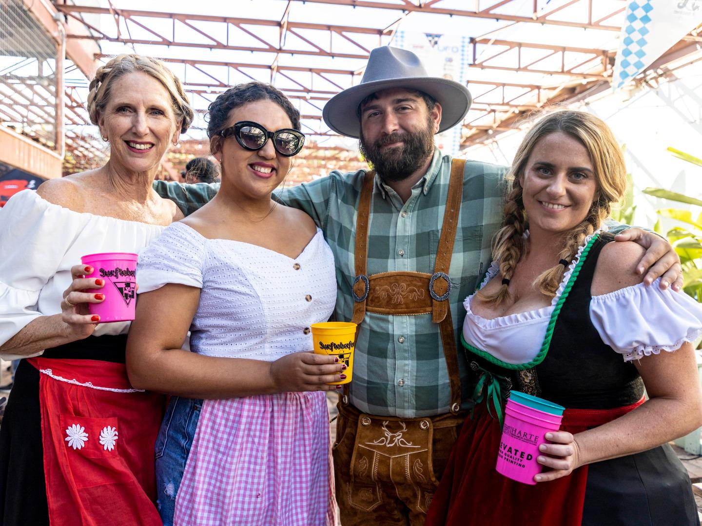 Festivalgoers at Surftoberfest in Corpus Christi, Texas