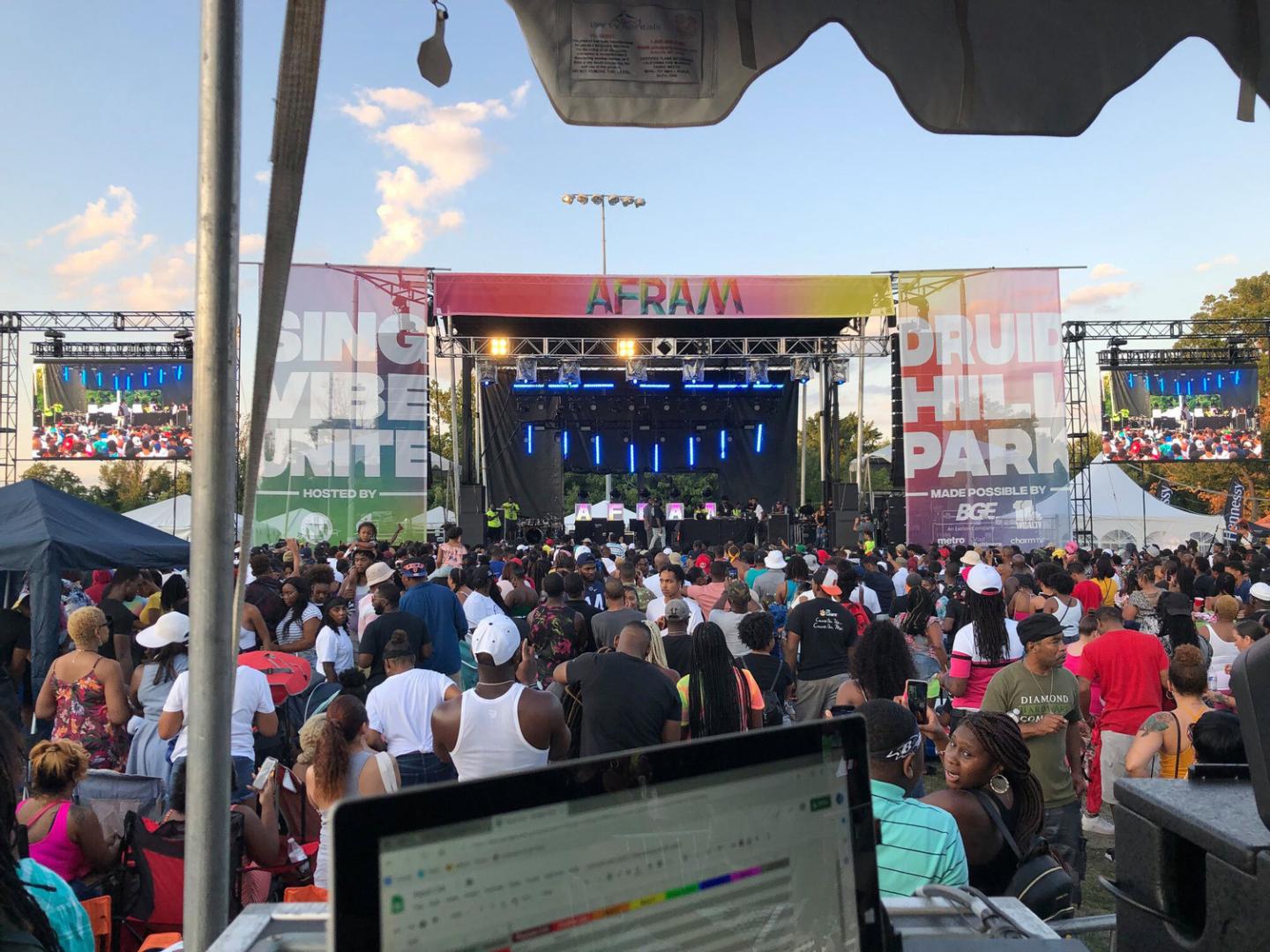 Main-stage entertainment at AFRAM, one of the largest African American festivals on the East Coast