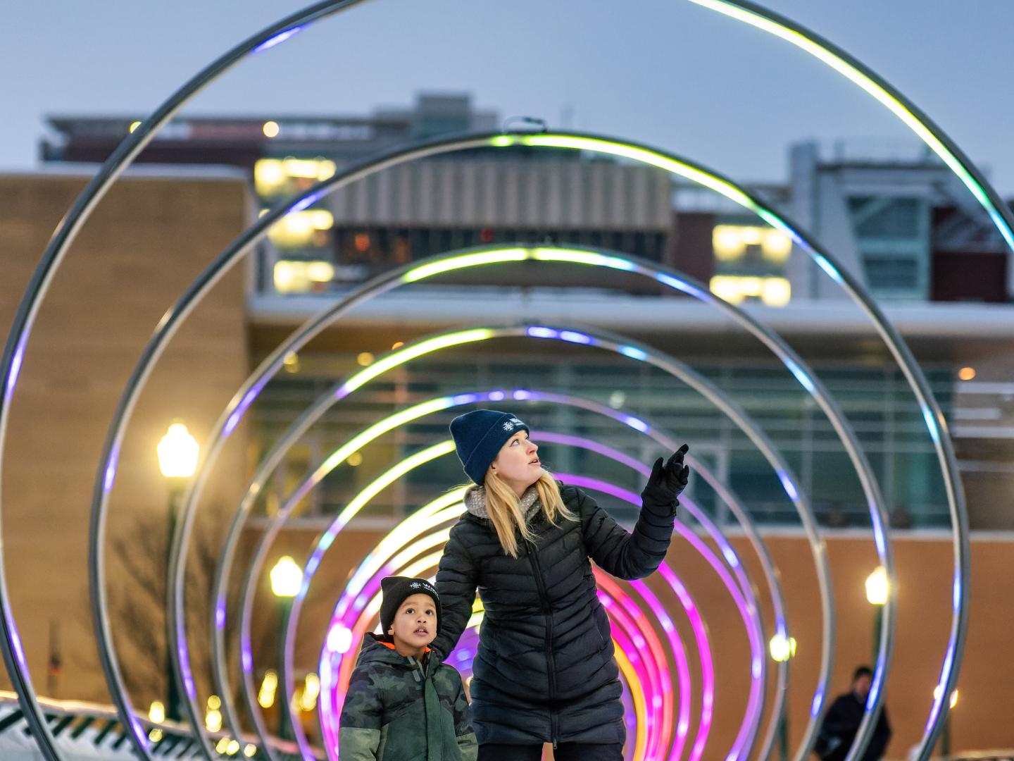 Enjoying World of Winter in Grand Rapids, Michigan