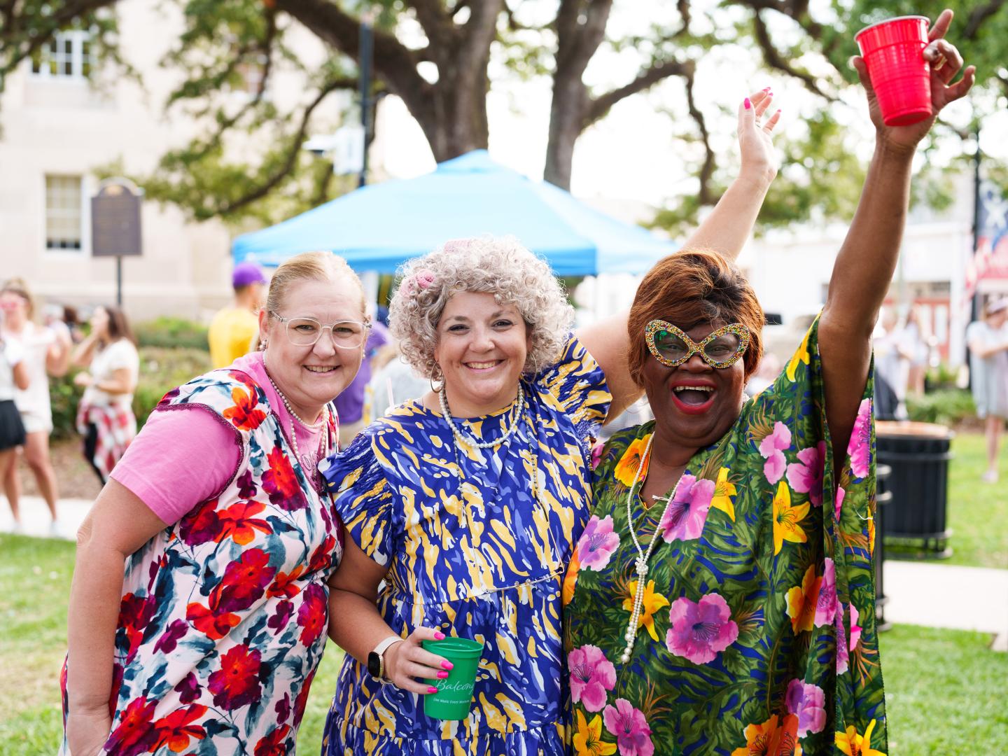 Participants à la réunion annuelle de Maw Maw Walker à Houma, Louisiane