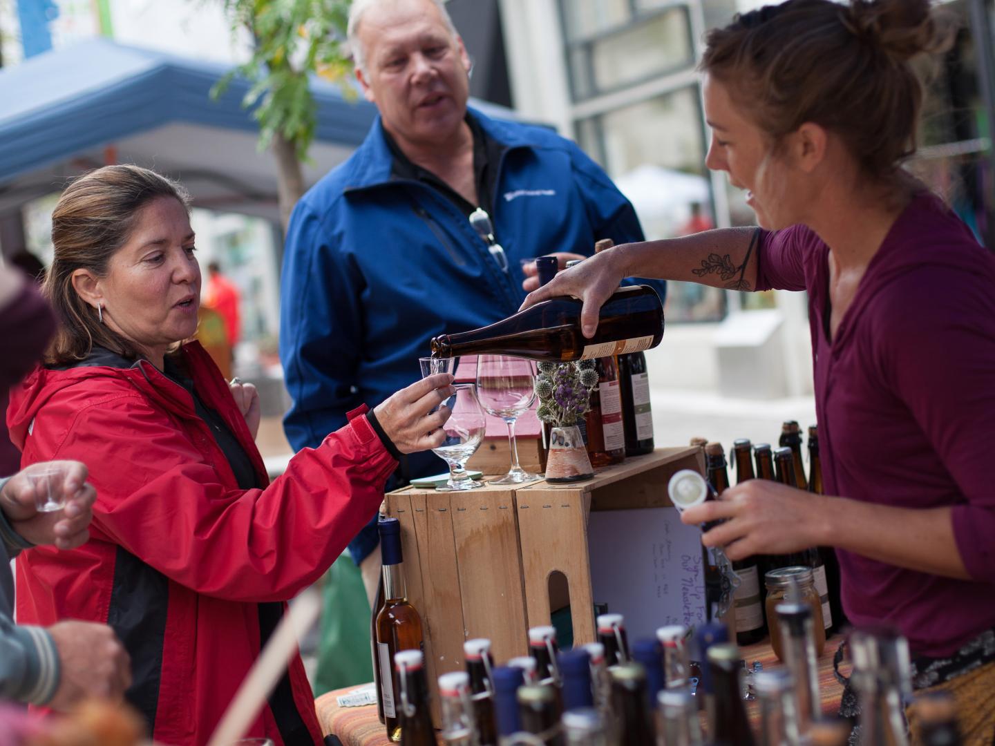 Apple Harvest Festival during Cider Week New York event in downtown Ithaca