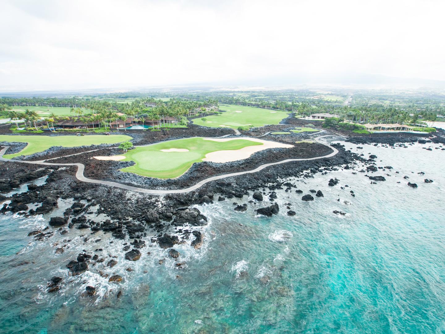 The Hualālai golf course at the Four Seasons Resort Hualālai on Hawai’i Island