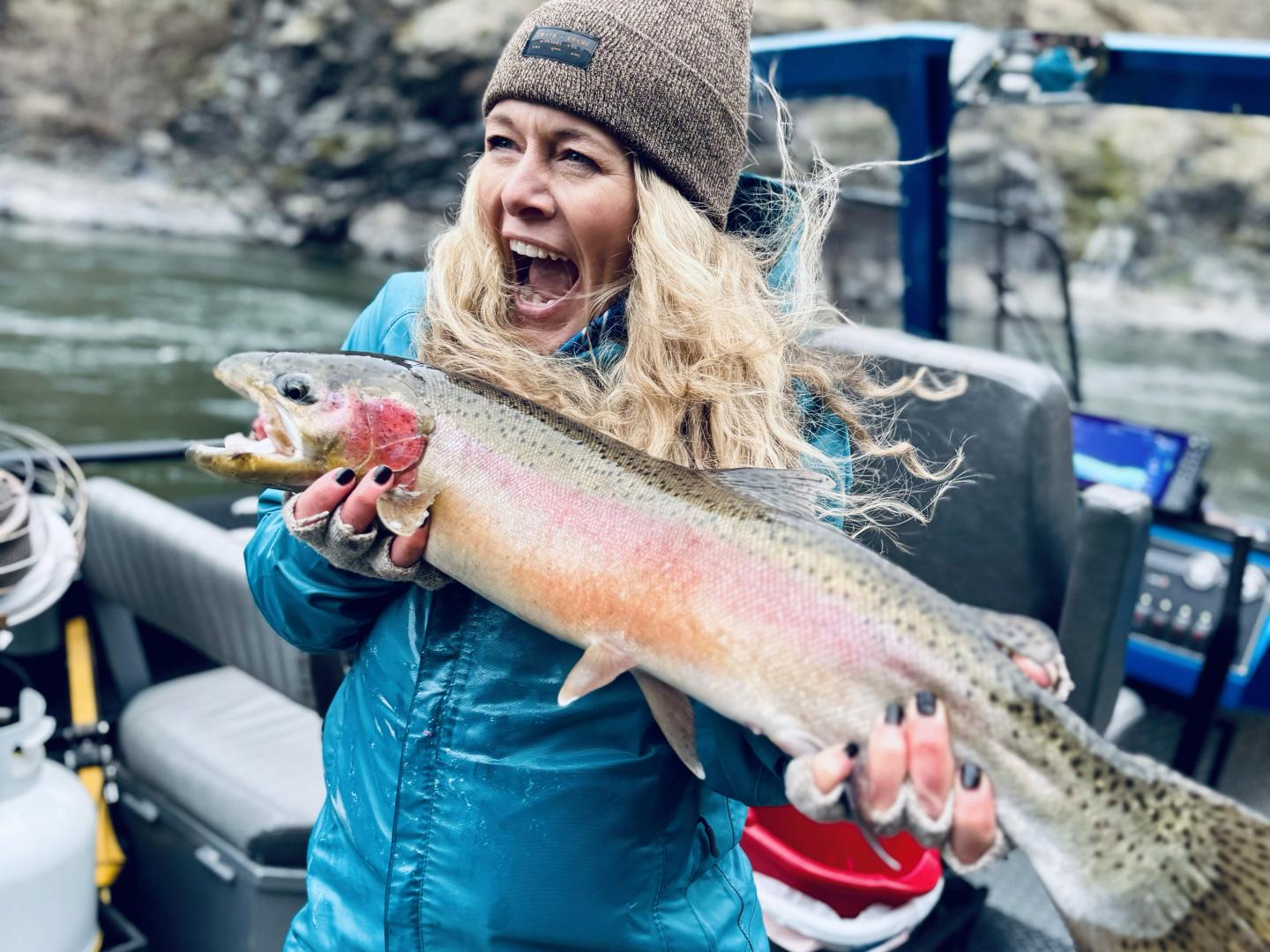 A large catch during the Steelhead Derby & Expo in Lewiston, Idaho