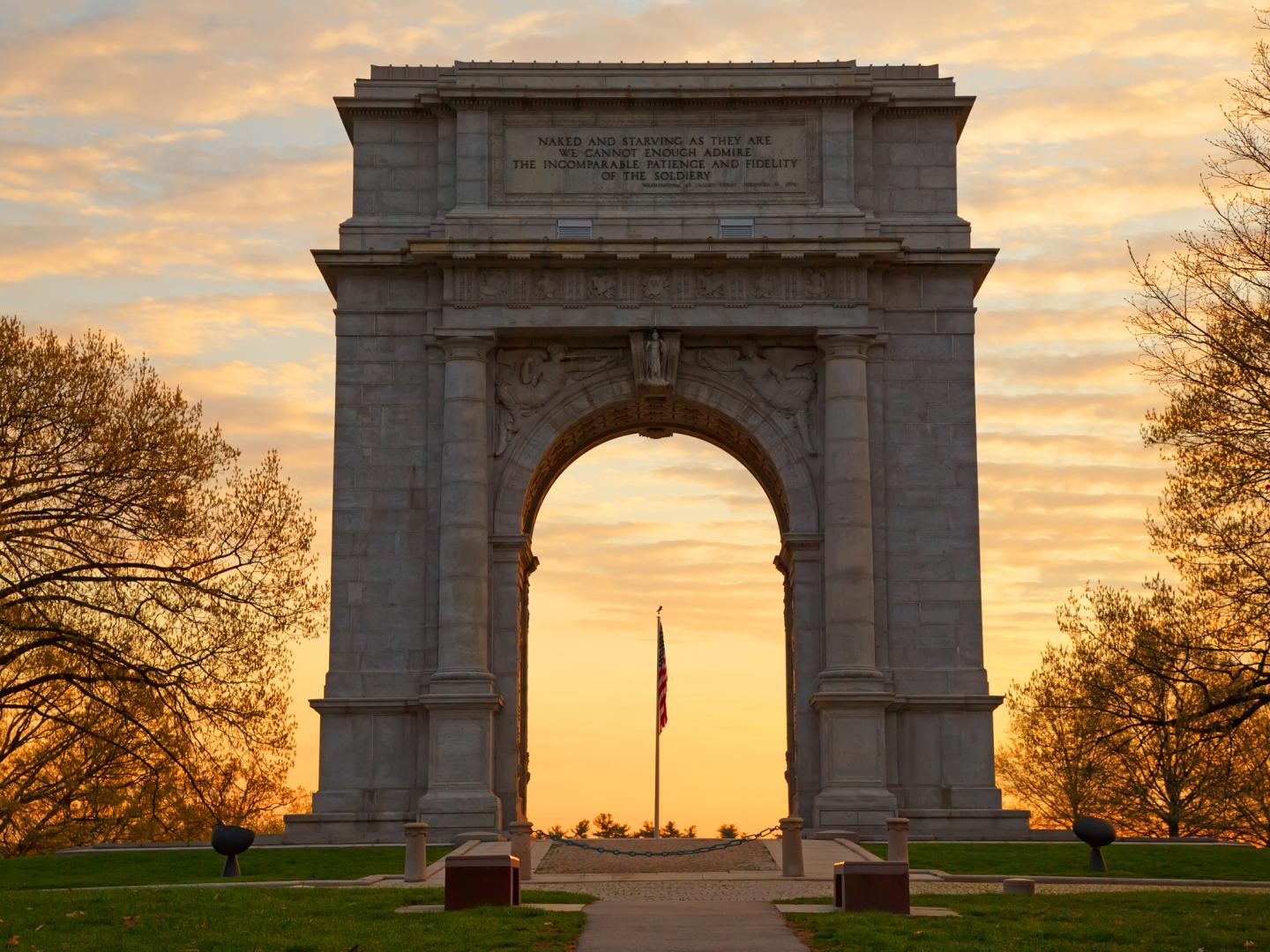 Memorial Arch in Valley Forge National Historical Park