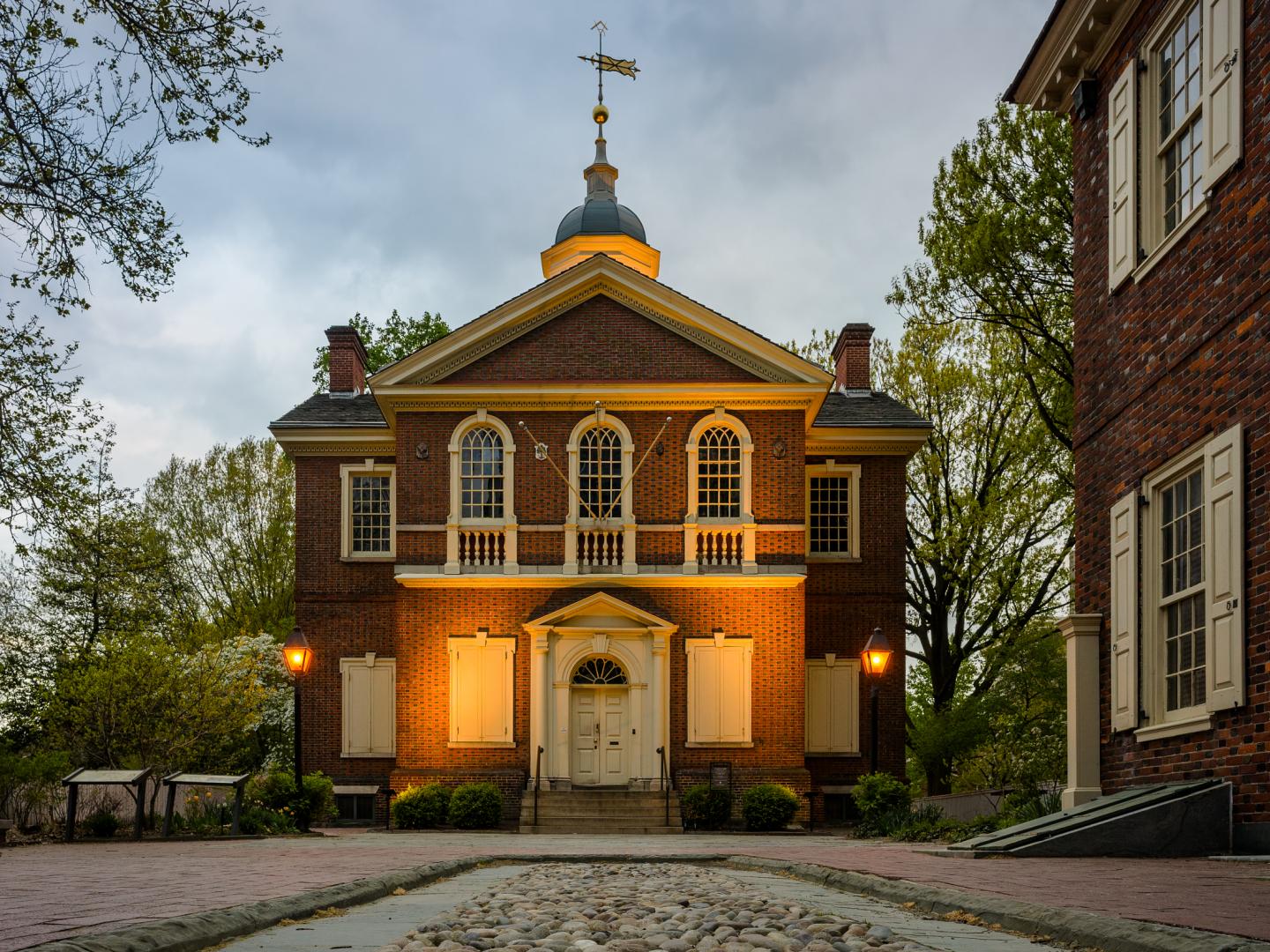 Historic building in Philadelphia's Independence National Historic Park