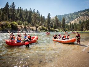 Whitewater rafting near Hells Canyon in Southwest Idaho Whitewater rafting near Hells Canyon in Southwest Idaho