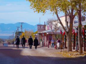 Old West re-enactors on the streets of Tombstone, Arizona Old West re-enactors on the streets of Tombstone, Arizona