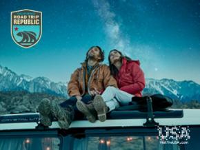 California mountain stargazing road trip promotional image