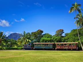Take a ride on the Kauaʻi Plantation Railway at Kilohana Plantation