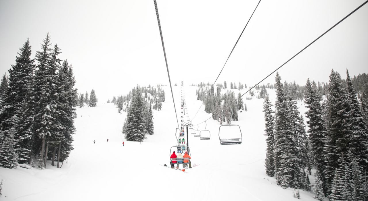 Heading up the mountain at an Eastern Oregon ski resort