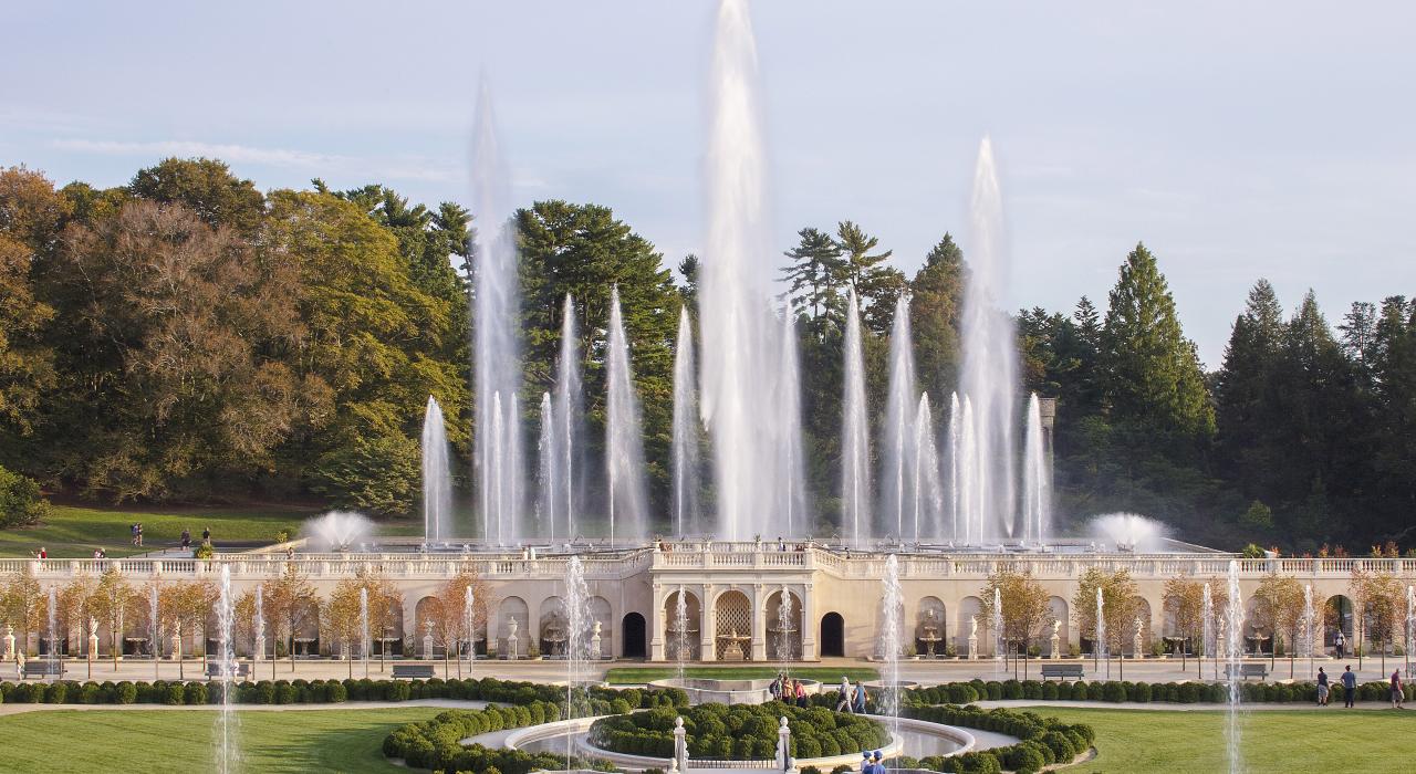 The beautiful fountains at Valley Forge National Historical Park in Pennsylvania