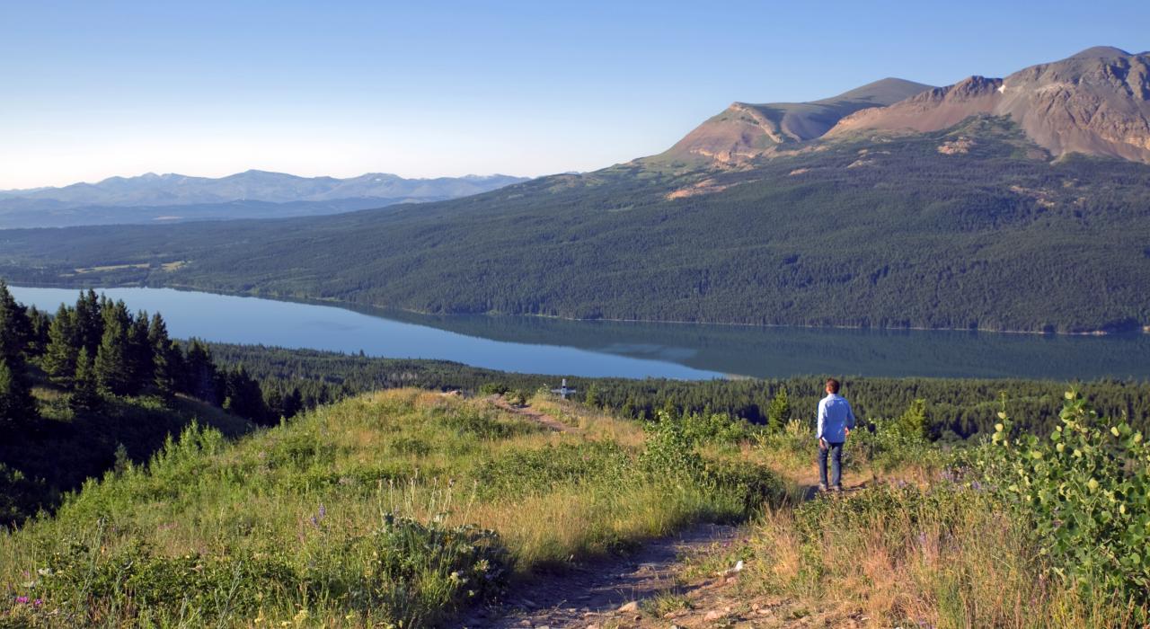 Scenic views around Two Medicine Valley at Glacier National Park in Montana