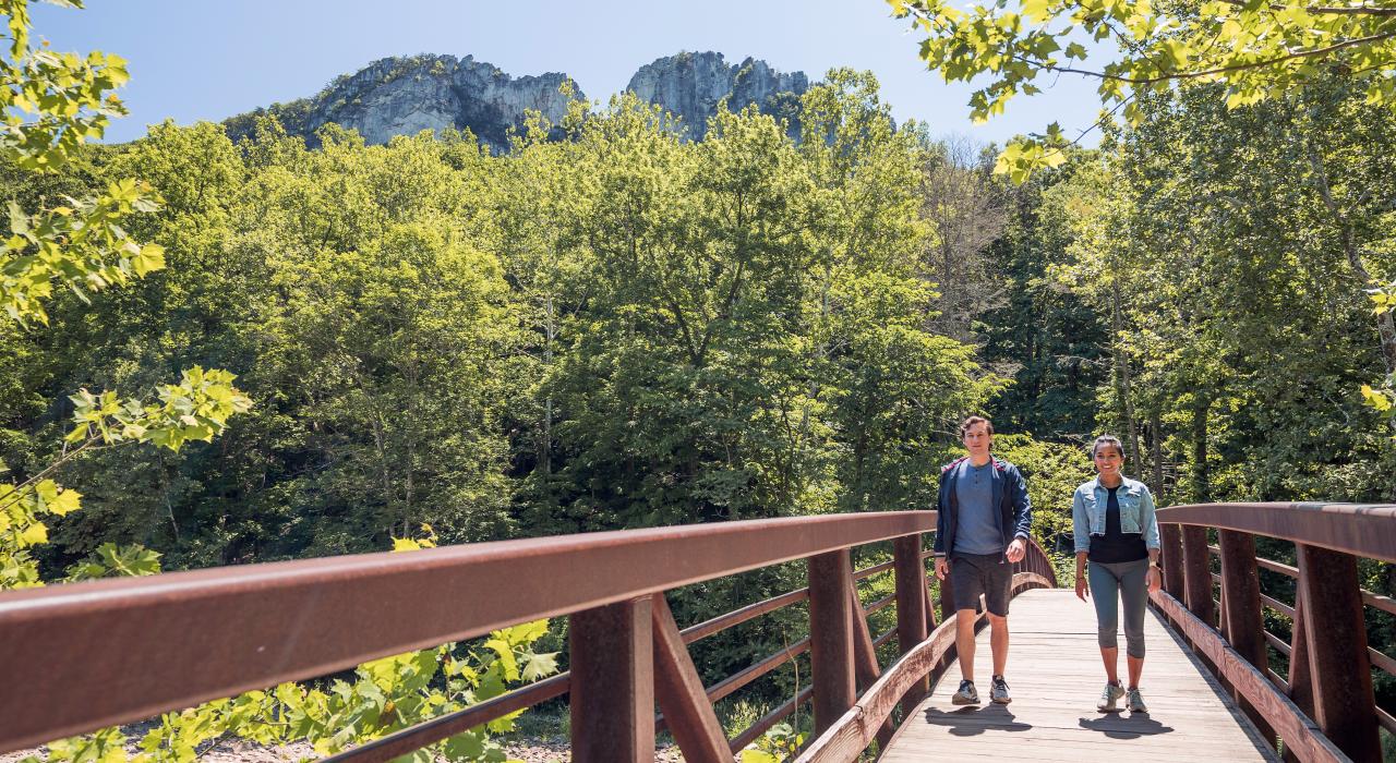Hikers enjoying Spruce Knob-Seneca Rocks National Recreation Area in West Virginia