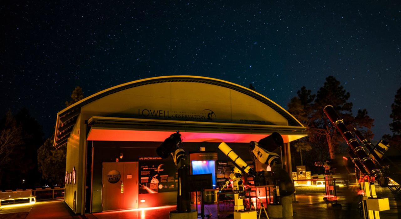ローウェル天文台での夜空観察