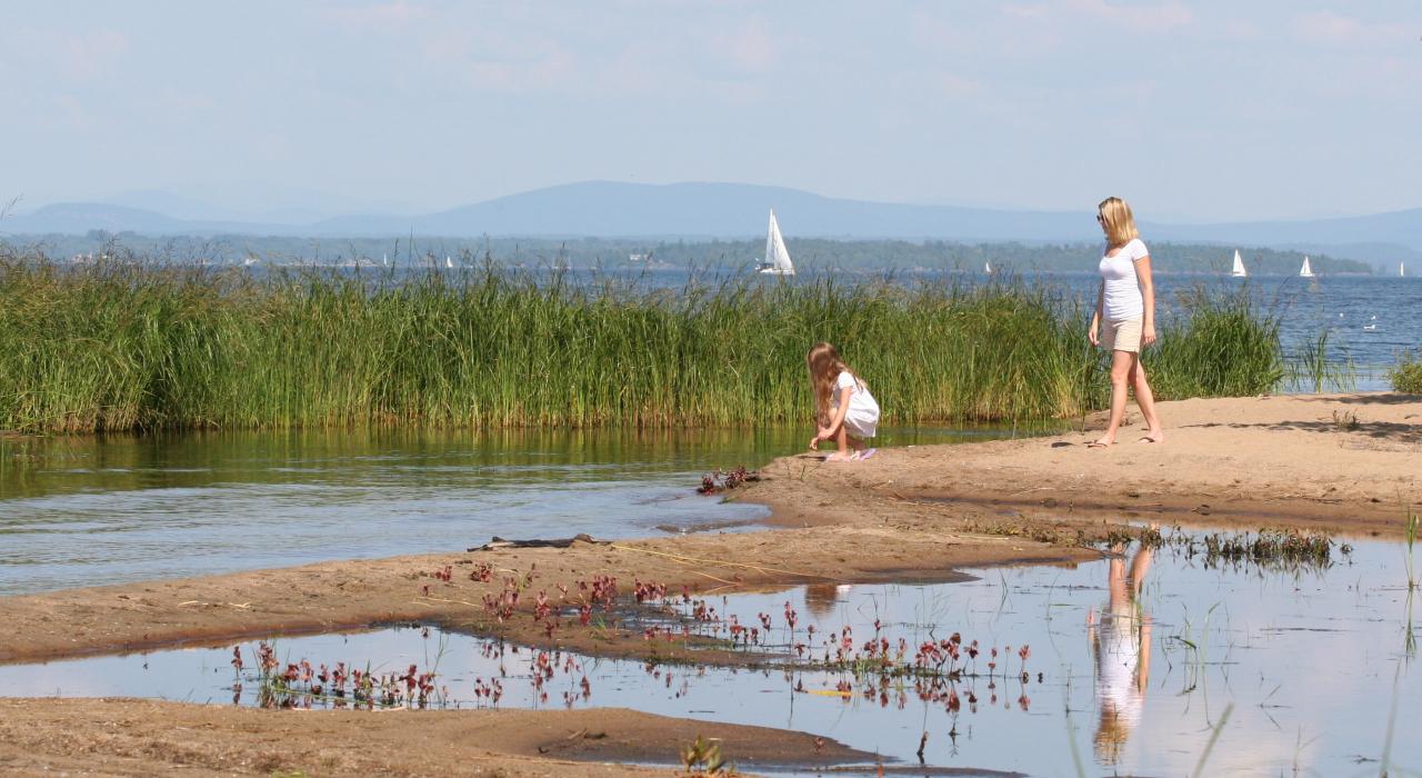An idyllic scene at Ausable Point Campground